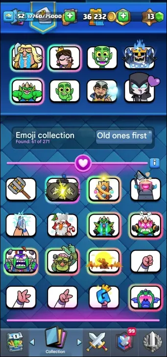 CR503 Exclusive 10k Trophies LV52 | 12 Evolutions | 8 Level 15 Cards | 21 Legendary | 61 Emotes | 9 Tower Skins | 5+ Years Played